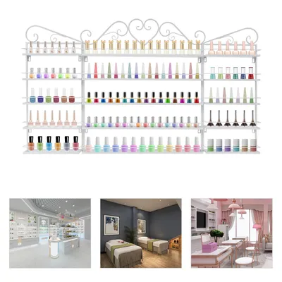 Produktbild von Nagellack-Aufbewahrungsregale, 5-stufiger Nagellack-Organizer für den Nagelstudio