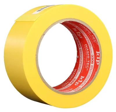 Produktbild von KIP 3308-48 WASHI-TEC Goldkrepp, Kreppband, gelb, 48 mm x 50 m