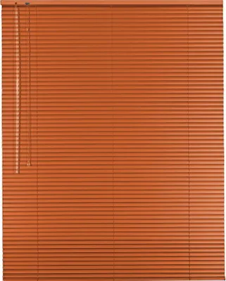 Produktbild von Alu Jalousie Aluminiumjalousie 50 x 230 cm terracotta Rollo Jalousette Bedienseite links
