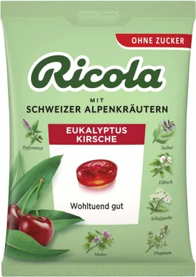 Produktbild von Ricola o.Z.Beutel Eukalyptus Kirsche Bonbons 75 g