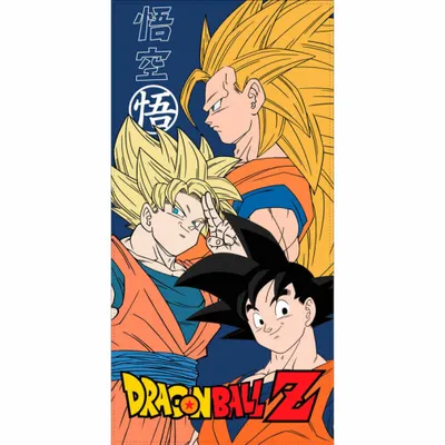Produktbild von Unyqoos® Dragon Ball Z Strandtuch – Mikrofaser-Badetuch 70 x 140 cm, schnelltrocknend, 100% Polyester