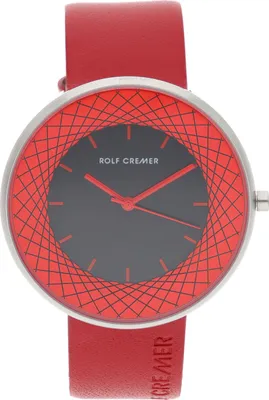 Produktbild von Rolf Cremer 508604 Gent Spider Uhr Uni, Leder, Rot, Schwarz