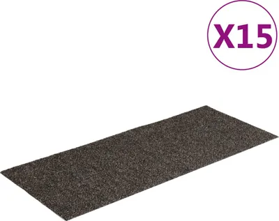 Obrázok produktu pre vidaXL Samolepiace rohože 15 ks 60x25 cm Antracit Obdĺžnikové