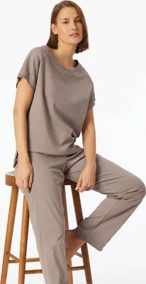 Productafbeelding van Schiesser pyjama mix & relax, groene damesmodel