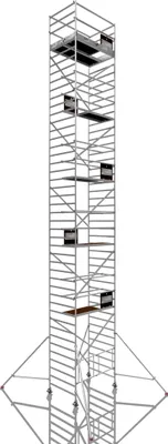 Image de ALTEC AluKlik 2.0 1400 XXL | AH 14 m | Largeur 1,35 m | Echafaudage roulant | Echafaudage pliant