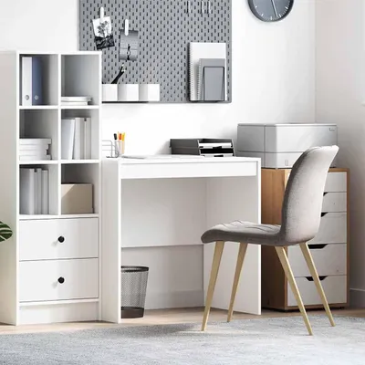 Immagine prodotto di Maison Exclusive - Scrivania bianca 80 x 50 x 76 cm