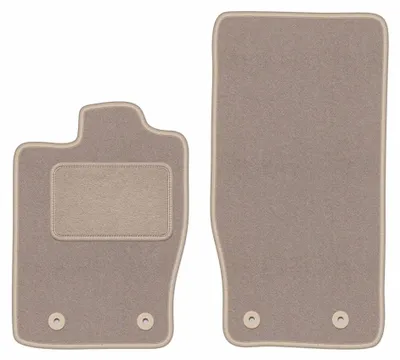 Obrázok produktu pre Predné velúrové koberce pre: Jaguar XK 2006-2014 (kupé) – 2 ks, béžové, na mieru – Wielganizator LUX