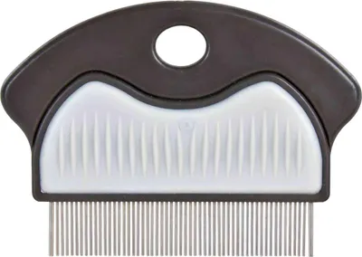 Obrázok produktu pre TRIXIE 23761, Pes, Hrebeň, Čierna, Šedá, Plast, Kov, 70 mm