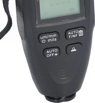 Obrázek produktu pro Měřič tloušťky nátěru, 0 až 2000 µm, vysoce přesný LCD displej s podsvícením, digitální měřič tloušťky nátěru pro automobily, černý