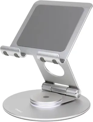 Obrázek produktu pro Držák na tablet, 360° nastavitelný, skládací, hliníkový, pro kancelář