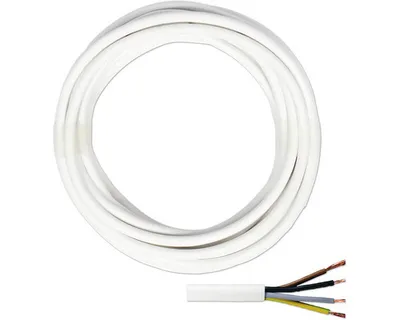 Produktbild von Schlauchleitung H03VV-F 4 x 0,75 - 5 Meter, weiß