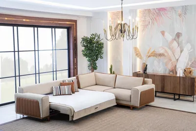 Produktbild von Ecksofa L-Form Wohnzimmer Modernen Luxus Möbel Couch Eckgarnitur Beige