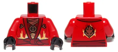 Produktbild von LEGO Rot Torso Ninjago Robe (973pb1575c01) – neu