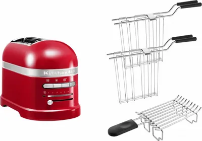 Produktbild von KitchenAid Set 2, 2-Scheiben Toaster Artisan 5KMT2204 Liebesapfelrot