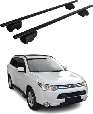 Produktbild von Dachträger Gepäckträger für Mitsubishi Outlander 2012-2021 ABE Metall Schwarz