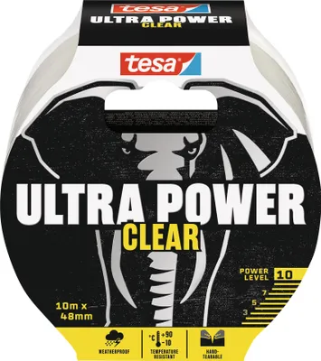 Zdjęcie produktu dla taśma naprawcza tesa® 56496-00000-00 Ultra Power Clear - 10 m x 48 mm, przezroczysta