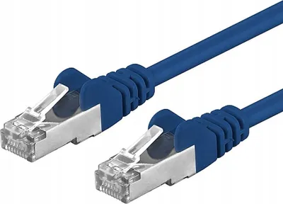 Image de Premiumcord Câble de raccordement CAT6a S-FTP, RJ45-RJ45, AWG 26/7 0,25m bleu