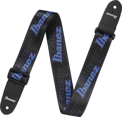 Produktbild von Ibanez Design Gitarrengurt GSD50-BL, Ibanez Logo blau