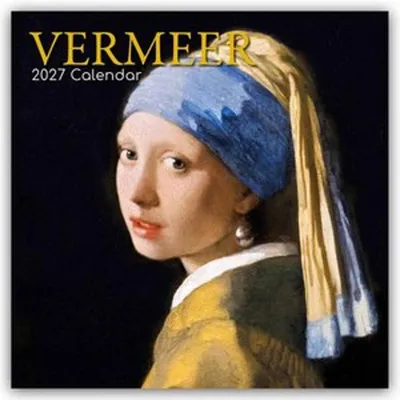 Image de Vermeer – Jan Vermeer – Calendrier d'art 2027. Calendrier de 16 mois : Original The Gifted Stationery Co. Ltd [Multilingue] [Calendrier] (Calendrier mural)