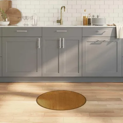 Obrázek produktu pro Koberec kulatý hnědý 60 cm bambusový