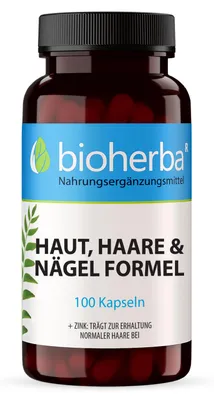 Produktbild von Bioherba Haut, Haare und Nägel Formel 100 Kapseln