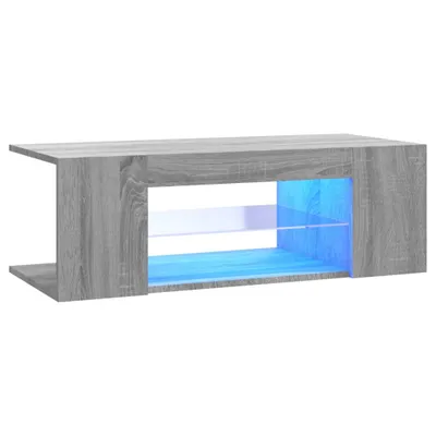 Obrázek produktu pro TV skříňka s LED osvětlením šedá sonoma 90 x 39 x 30 cm