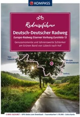 Produktbild von KOMPASS Radreiseführer Europa-Radweg Eiserner Vorhang / Deutsch-Deutscher Radweg