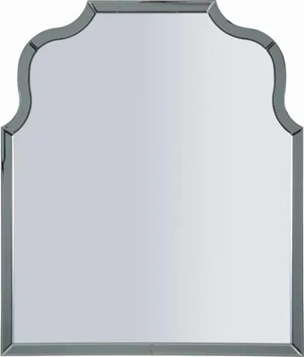 Zdjęcie produktu dla FURNLUX Lustro ścienne Ankara Grey 85cm / Kolor główny: Szary / Wymiary: 85 x 100 x 1 cm