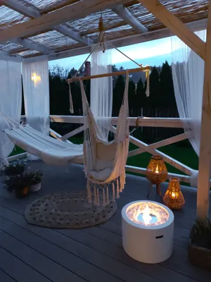 Immagine prodotto di Campo24 Focolare a etanolo estivo 47,5x32,5cm Bianco/Nero | Caminetto di design per interni ed esterni | Stufa a bioetanolo Caminetto da tavolo Colonna di fuoco