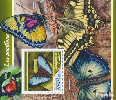 Produktbild von Briefmarken Guinea 2017 Mi Block 2805 (kompl. Ausgabe) postfrisch Schmetterlinge