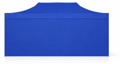 Produktbild von Faltpavillon 4x6 m ALU Premium – Sechskantprofil 50 mm, Metallverbinder, Plane 450 g/m², 4 geschlossene Seitenwände, Rolltasche - Blau