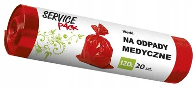 Zdjęcie produktu dla SP Worki na odpady MEDYCZNE LDPE 120L 20szt
