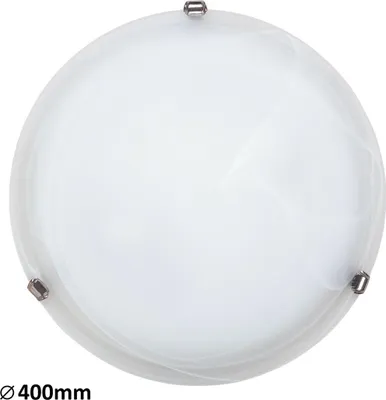 Image de Rabalux 3302 Plafonnier à 2 spots Alabastro, E27, blanc, rond, standard, ø400 mm