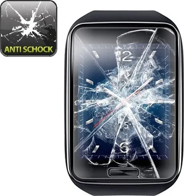 Produktbild von 2x Panzerfolie für Samsung Galaxy Gear S ANTI-SCHOCK Displayschutzfolie HD KLAR