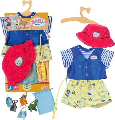 Produktbild von BABY born Bär Angler-Outfit mit Angelrute für 43 cm Puppen und Teddy