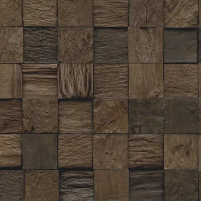 Imagen del producto de INDO: Revestimiento de pared de madera rústica, modelo Teak Classic CUBe ETC 92 CH, Sulawesi