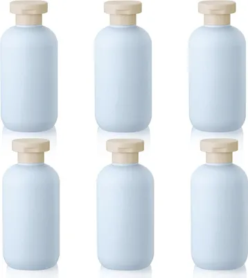 Image de Hejo Récipients de voyage rechargeables Flacons, shampooing, après-shampooing, gel douche, lotions 200ml
