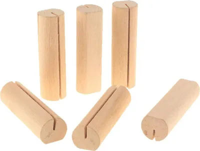 Produktbild von Kreativer Holz-Notizständer - Tischnummernhalter - 40 Stück