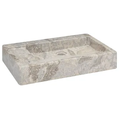 Obrázek produktu pro The Living Store Umyvadlo Grey 58x39x10 cm Marble