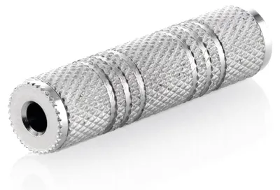 Produktbild von deleyCON 3,5mm Klinken-Buchse zu 3,5mm Klinken-Buchse - Audio Adapter Kupplung Metall Stereo