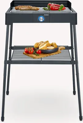 Produktbild von SEVERIN PG 8566 SEVERIN PG 8566 voľne stojaci gril, s grilovacím roštom, čierny