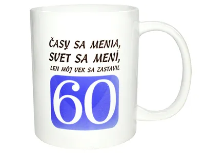 Obrázok produktu pre Hrnček pre 60 ročných