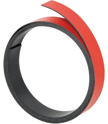 Image de Franken M80201 Magnetband - 100 cm x 10 mm, rot