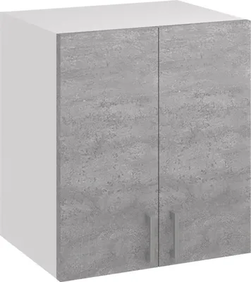 Produktbild von Roe Furniture | Küchenhängeschrank 60 cm - Grau - Graubeton - mit Tropfschale - Küchenzeilen - Küchen Hängeschrank - Küche - G60t