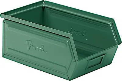 Produktbild von Stahlbehälter GR.3A2 GRÜN RAL6011 MM B=200 T=350 H=145
