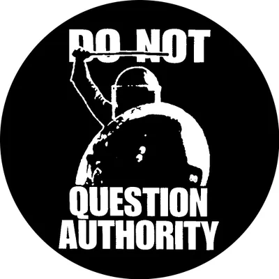 Produktbild von Do not question authority - Button