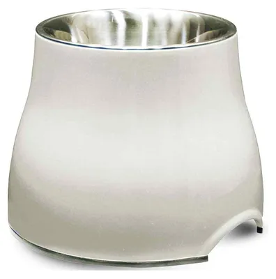Obrázek produktu pro Vyvýšená miska na krmivo z nerezové oceli s protiskluzovou základnou – ergonomický design pro psy a kočky, snižuje napětí v krční páteři, vysoce kvalitní miska
