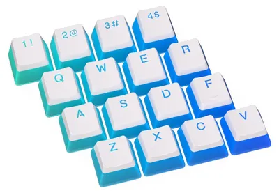 Produktbild von ENDORFY Mechanische Gaming-Tastatur Keycaps PBT Pudding Onyx White, US ANSI