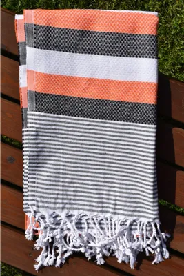 Produktbild von Peshtemal Badetuch Honeycomb Orange