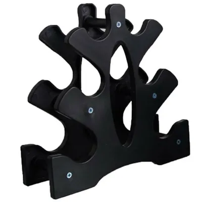 Produktbild von Kurzhantel Set, Hexagon, mit Hantelständer, Mattes Finish, Neopren-Beschichtung, Krafttraining, zu Hause, Fitnessstudio
